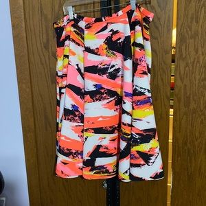 Vibrant skater skirt